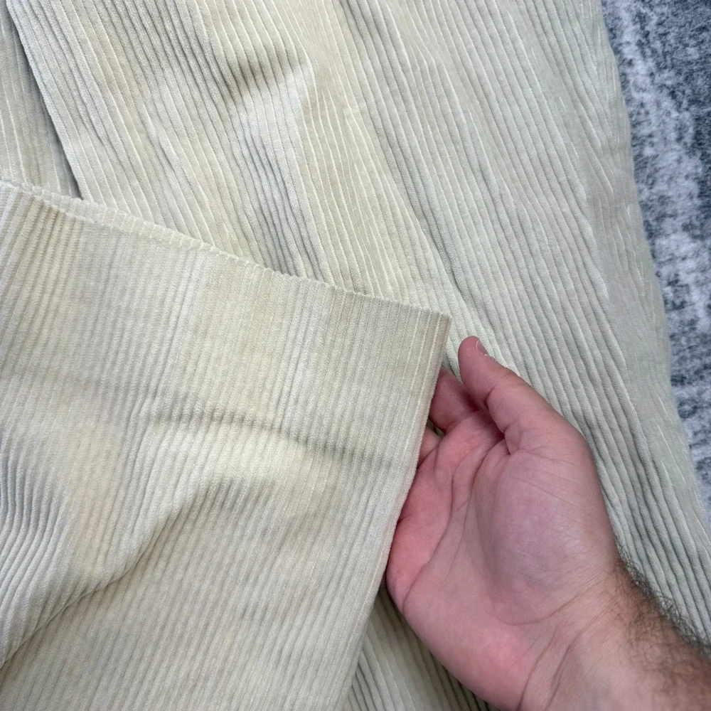 VTG Lands End Corduroy Pants Mens Fits‎ 36x31 Cream Wide Wale Field Trousers USA